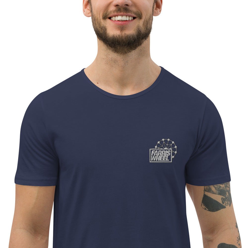 Farris Wheel Men's Curved Hem T-Shirt - BeExtra! Apparel & More