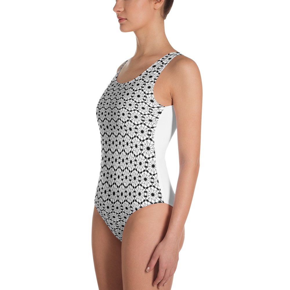 Farris Wheel One-Piece Swimsuit with Pattern - BeExtra! Apparel & More