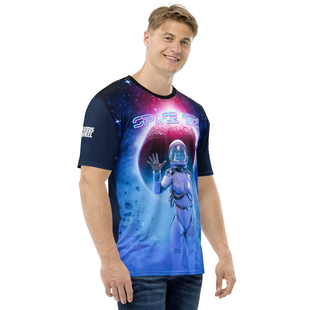 Farris Wheel Space Girl Men's T-shirt - BeExtra! Apparel & More