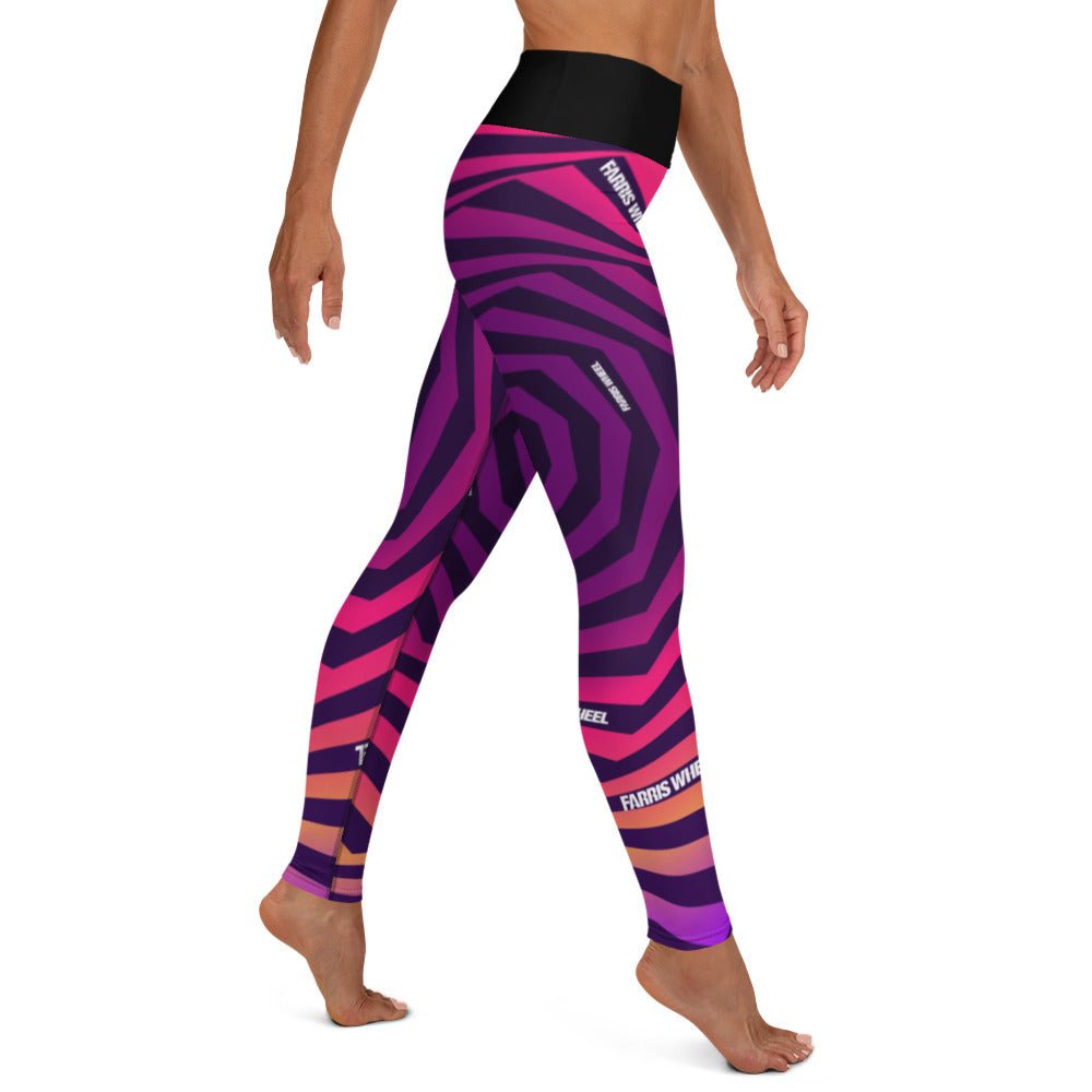 Farris Wheel Swirl Trippy Yoga Leggings - BeExtra! Apparel & More
