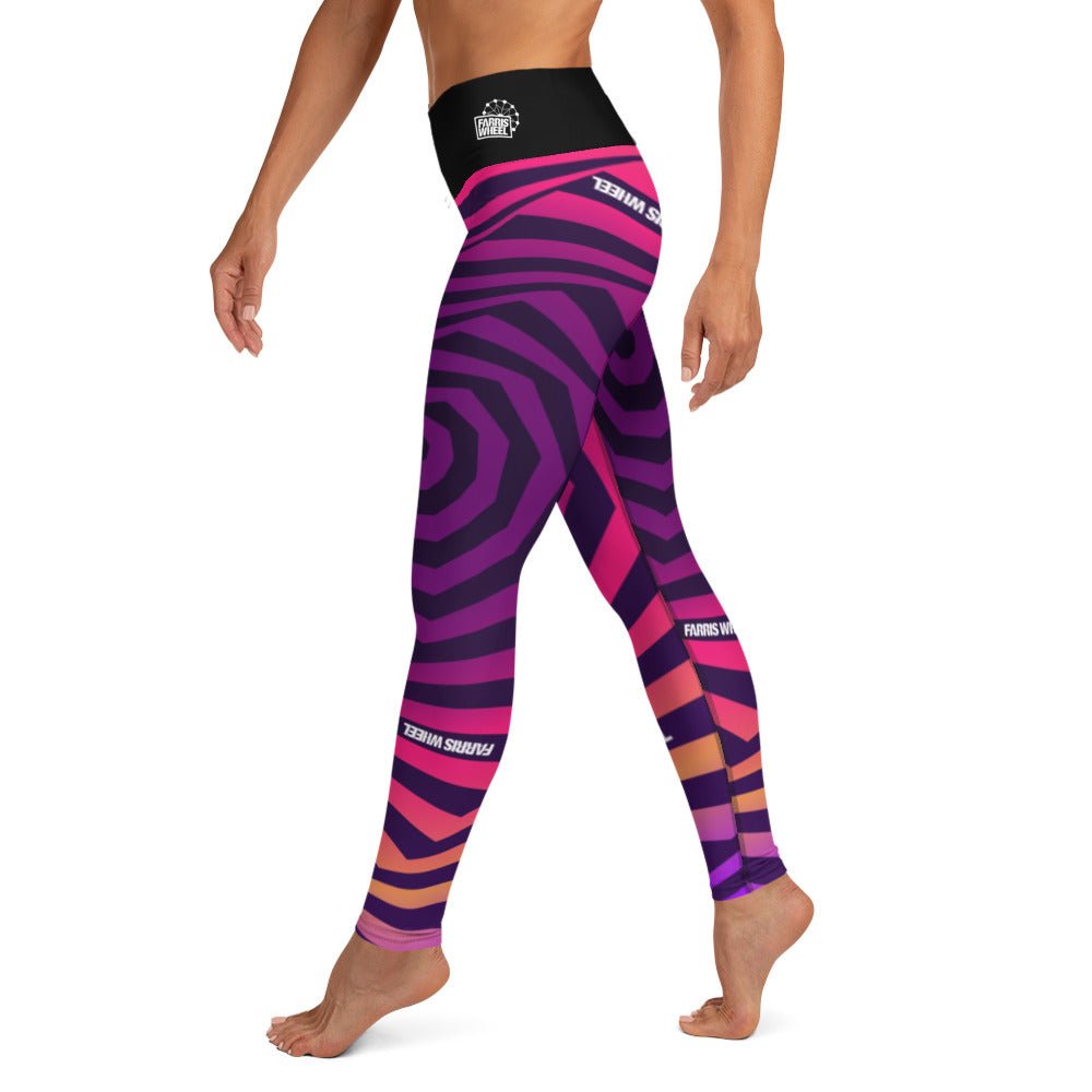 Farris Wheel Swirl Trippy Yoga Leggings - BeExtra! Apparel & More