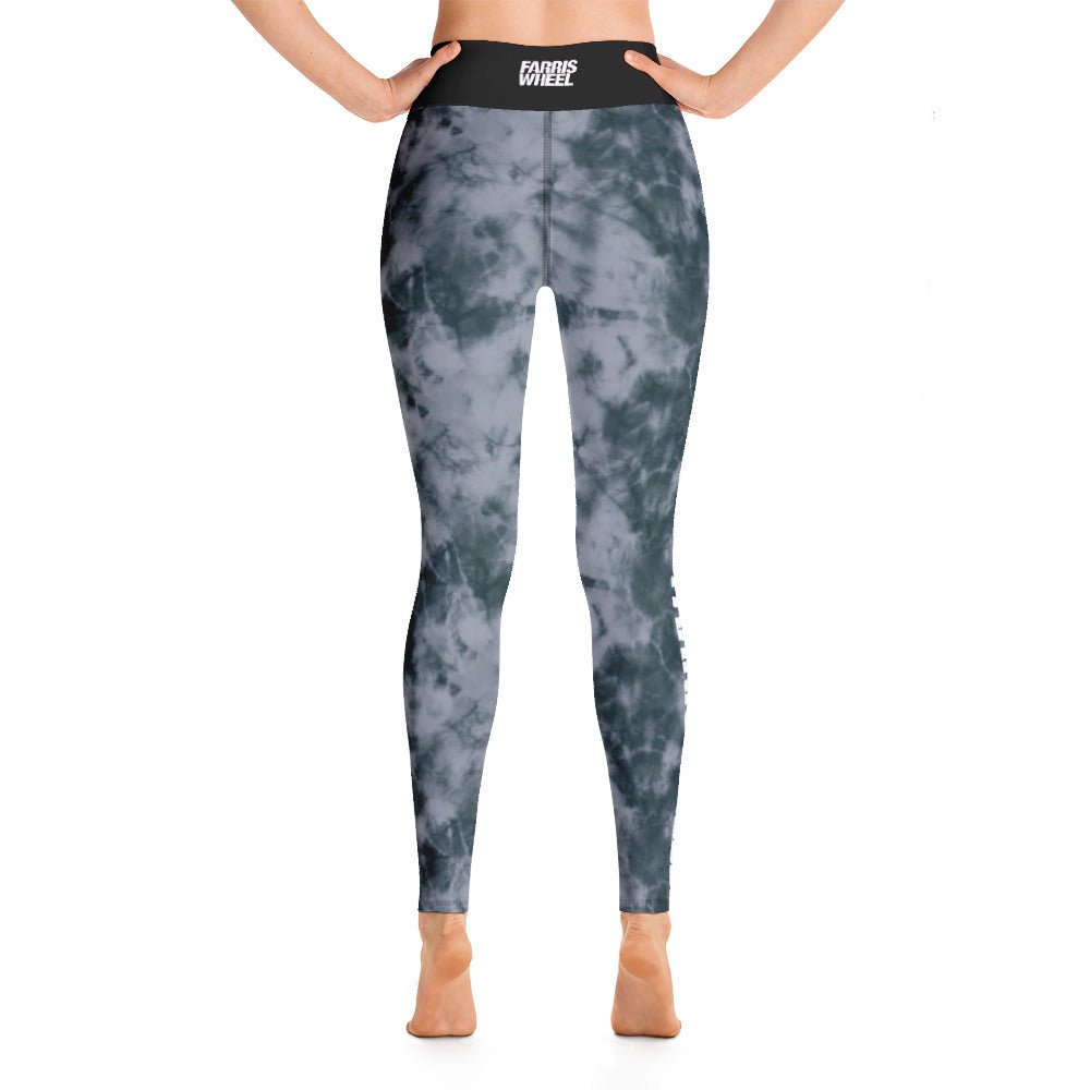 Farris Wheel Tie-Dye Yoga Leggings (Grey) - BeExtra! Apparel & More