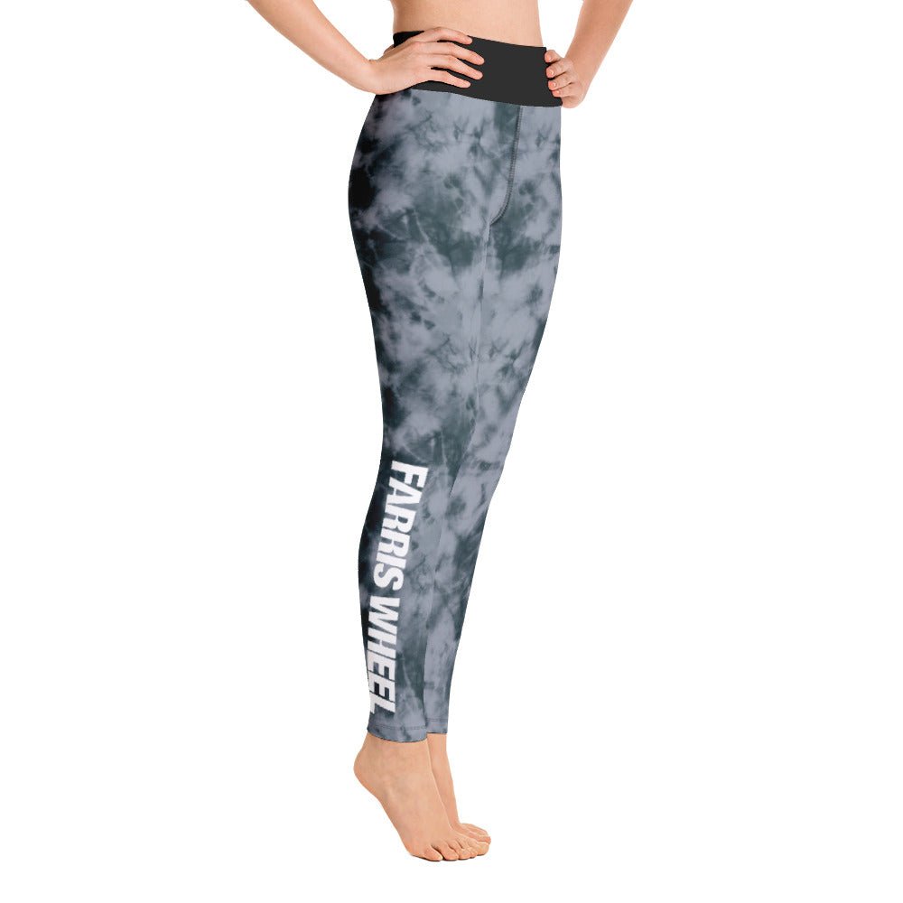 Farris Wheel Tie-Dye Yoga Leggings (Grey) - BeExtra! Apparel & More