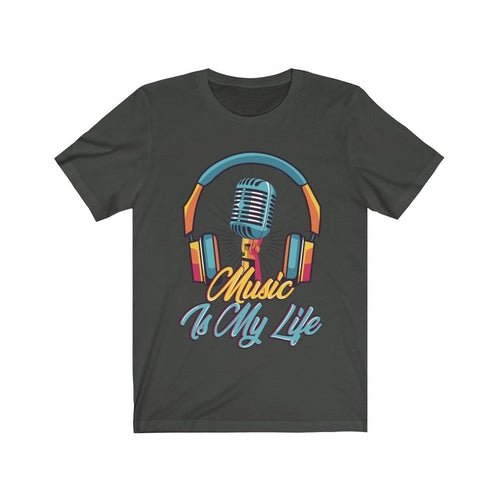 Headphone and Mic Music is my Life Unisex T-shirt - BeExtra! Apparel & More