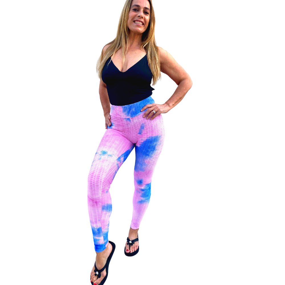  Womens Tie Dye High Waisted Workout Leggings