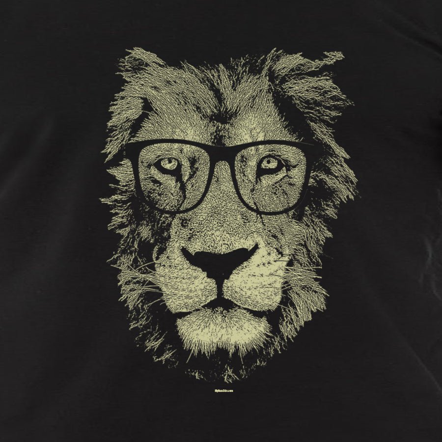 Lion Wearing Glasses Men's T-Shirt - BeExtra! Apparel & More