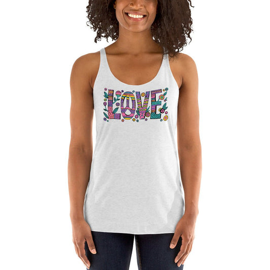 LOVE Women's Racerback Tank - BeExtra! Apparel & More