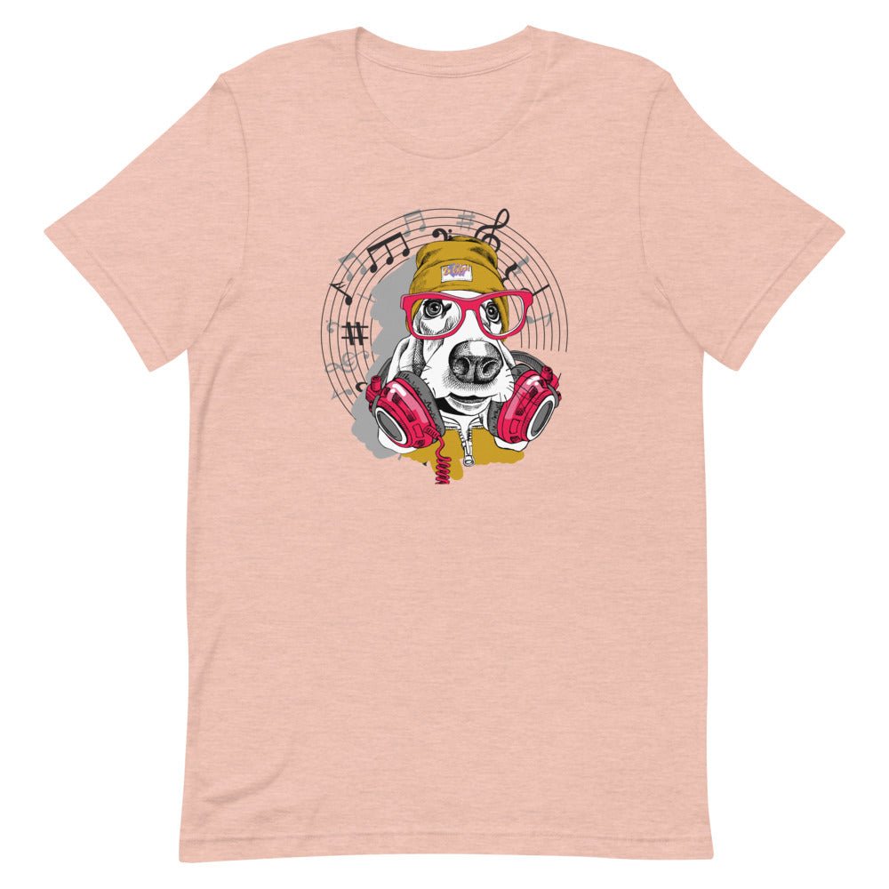 Music Dog Short-Sleeve Unisex T-Shirt - BeExtra! Apparel & More