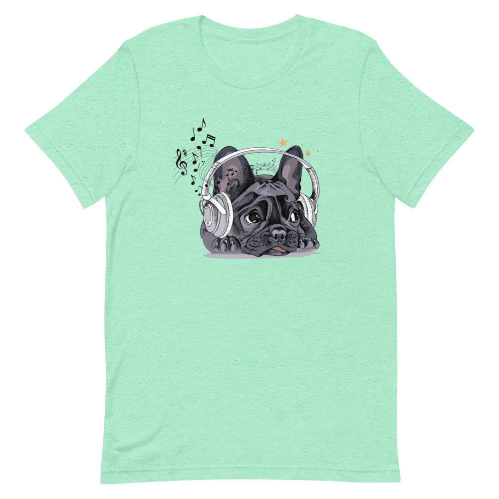Music Frenchie Short-Sleeve Unisex T-Shirt - BeExtra! Apparel & More