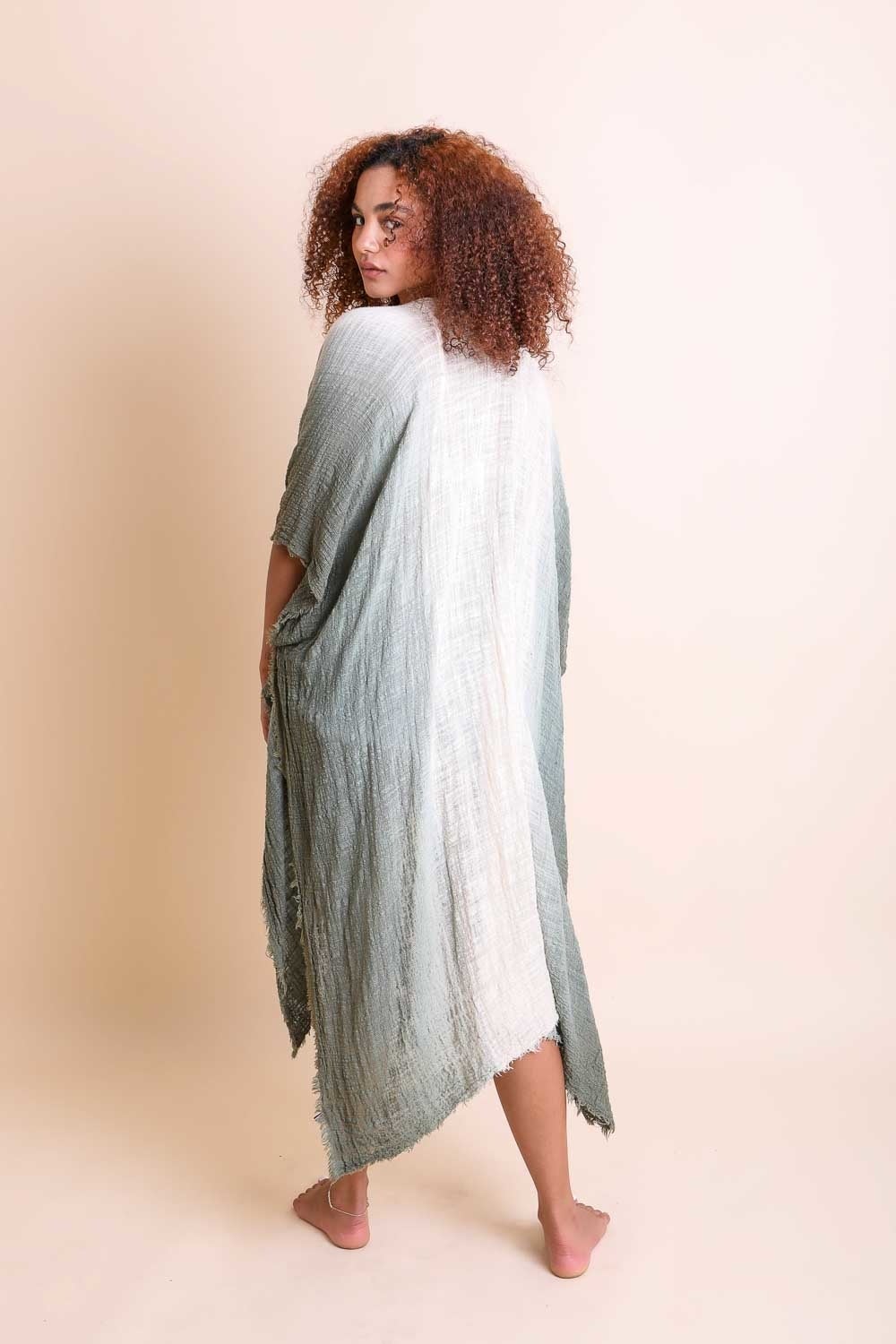 Pastel Ombre Cotton Cover-up Kimono - BeExtra! Apparel & More