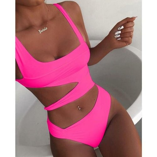 Sexy Cut Out Side One Piece Women Swimsuit - BeExtra! Apparel & More