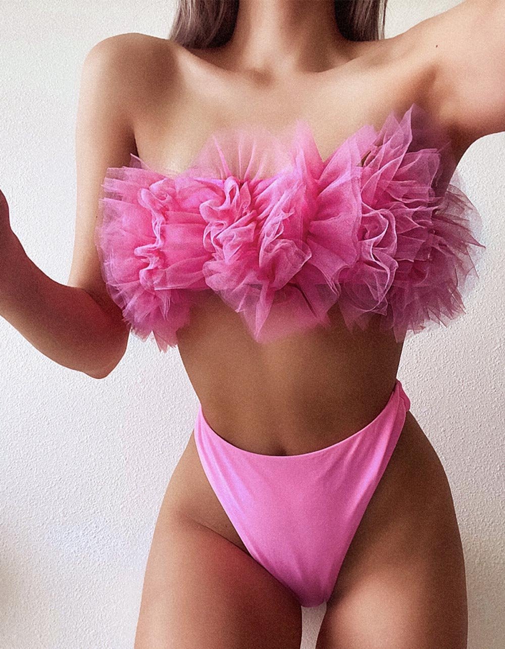 Sexy Lace Ruffle Bikini Set - BeExtra! Apparel & More