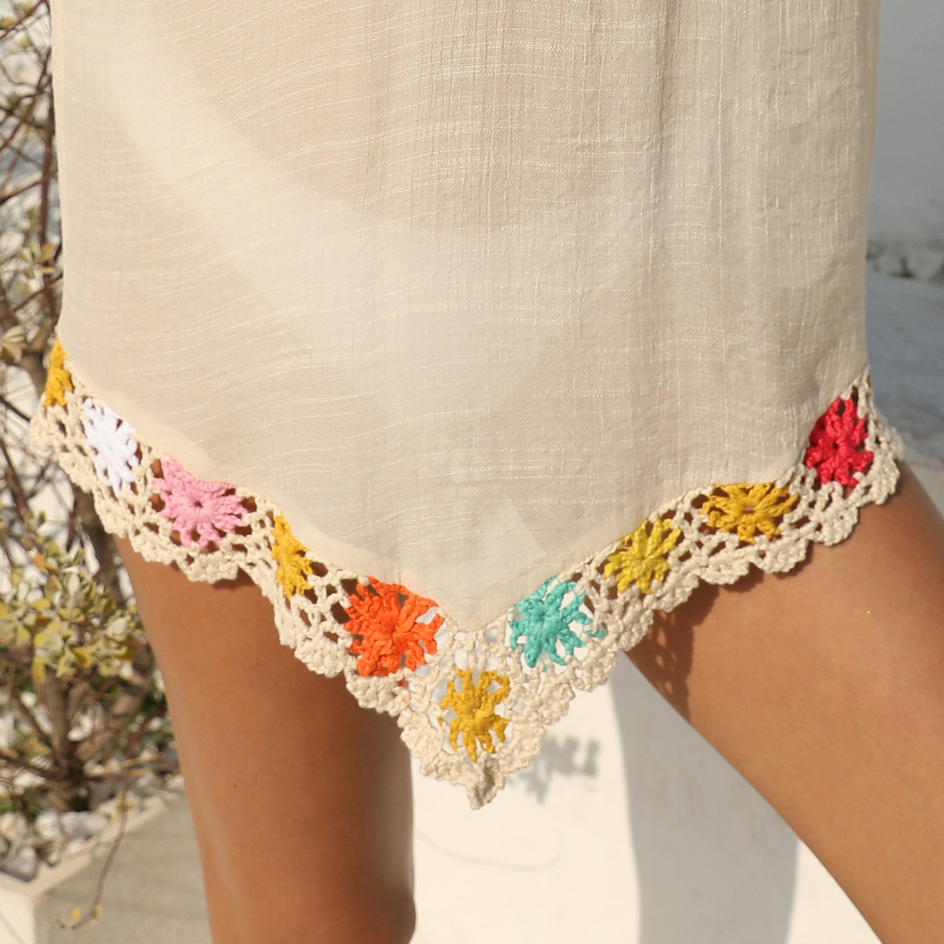 Women's Boho Embroidered Summer Beach Short Dress - BeExtra! Apparel & More