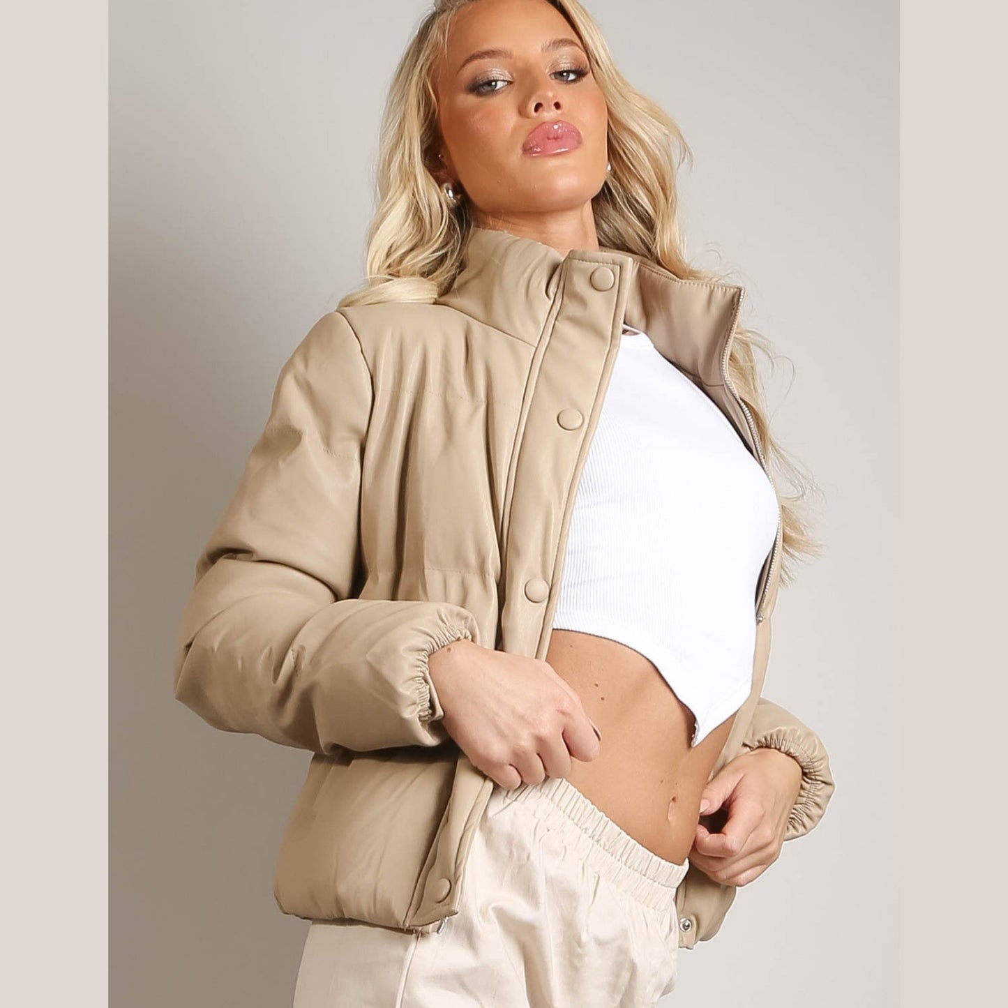 Women's Boxy Puffer Jacket - BeExtra! Apparel & More